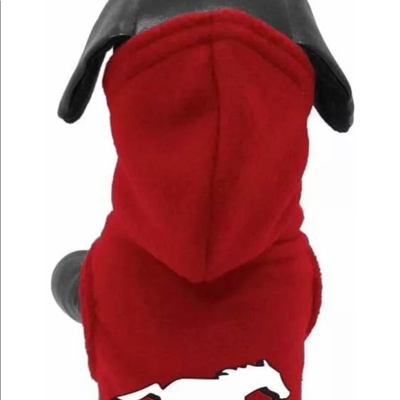 CALGARY STAMPEDERS POLAR FLEECE DOG HOODIE PET - Picture 2 of 2